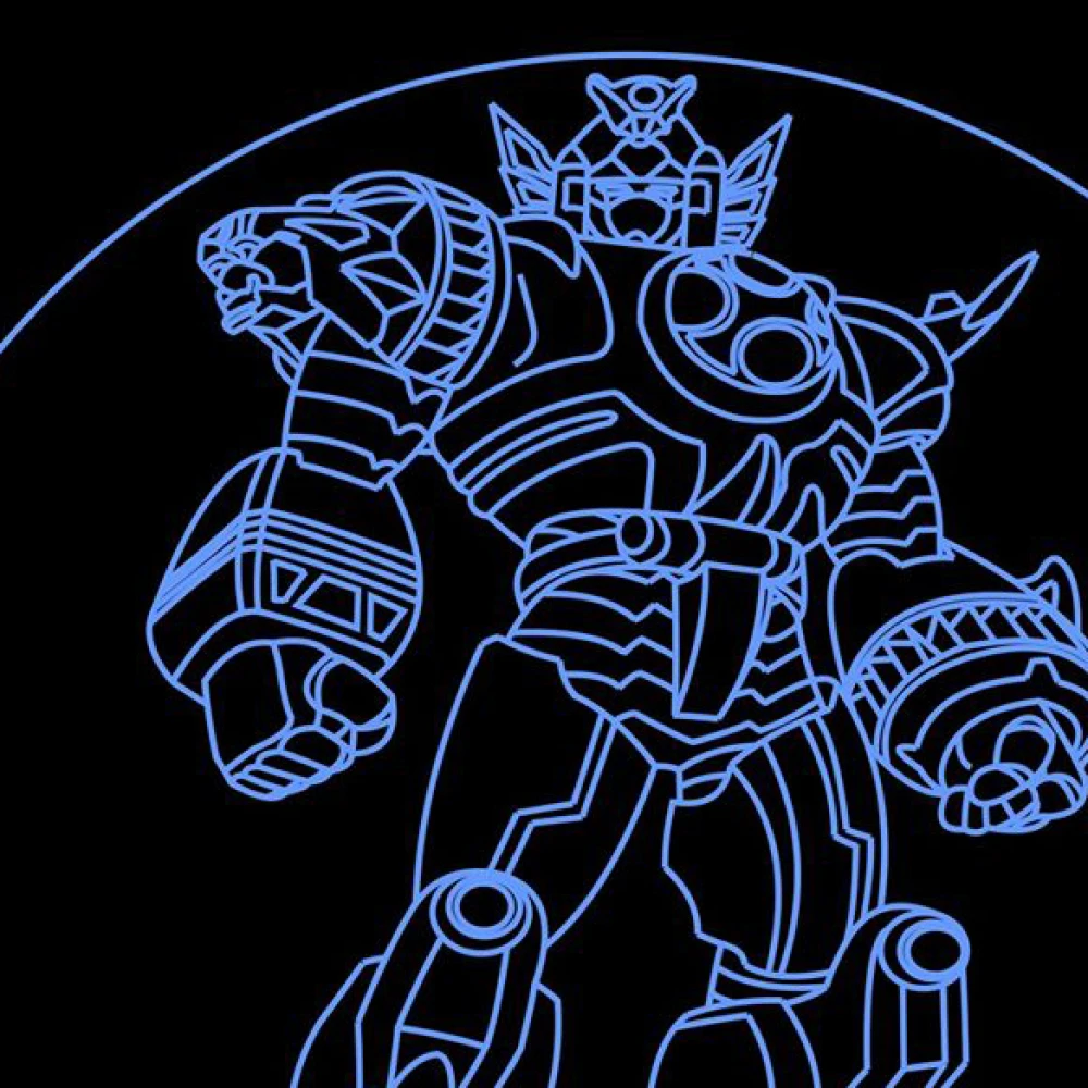 LED Φωτιστικό Χαραγμένο Plexiglass Με Σχέδιο Transformers Με Διακόπτη ON/OFF AlphaLed