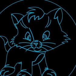 LED Φωτιστικό Χαραγμένο Plexiglass Με Σχέδιο Disney Γατάκι Με Διακόπτη ON/OFF AlphaLed LED Φωτιστικό Χαραγμένο Plexiglass Με Σχέδιο Disney Γατάκι Με Διακόπτη ON/OFF AlphaLed