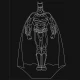 LED Φωτιστικό Χαραγμένο Plexiglass Με Σχέδιο Superheroes Batman Με Διακόπτη ON/OFF AlphaLed