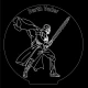 LED Φωτιστικό Χαραγμένο Plexiglass Με Σχέδιο Star Wars Darth Vader Με Διακόπτη ON/OFF AlphaLed
