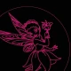 LED Φωτιστικό Χαραγμένο Plexiglass Με Σχέδιο Fairy Με Διακόπτη ON/OFF AlphaLed