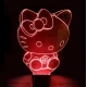 LED Φωτιστικό Χαραγμένο Plexiglass Με Σχέδιο Hello Kitty Με Διακόπτη ON/OFF AlphaLed