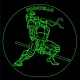 LED Φωτιστικό Χαραγμένο Plexiglass Με Σχέδιο Ninja Turtles Donatello Με Διακόπτη ON/OFF AlphaLed