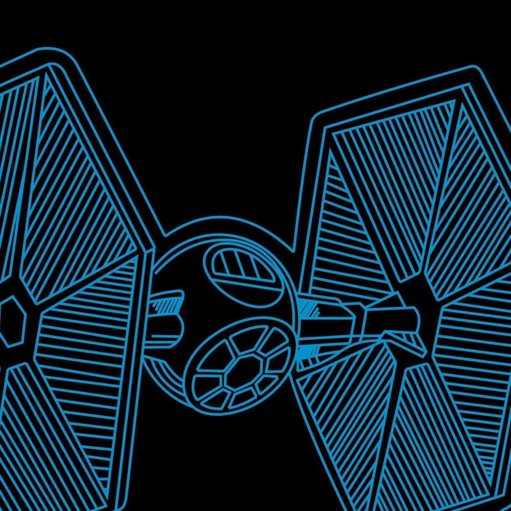 LED Φωτιστικό Χαραγμένο Plexiglass Με Σχέδιο Star Wars Με Διακόπτη ON/OFF AlphaLed