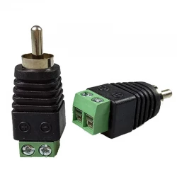 RCA Σύνδεσμος RCA Connector Video Αρσενικό Σε Κλέμα CV-2083 Amarad