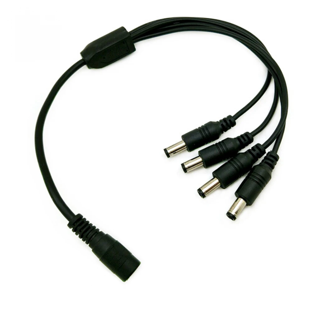 Καλώδιο Διακλαδωτής Τροφοδοσίας DC Connector Αρσενικό(5,5x2,1mm) σε 4 Θηλυκά(5,5x2,1mm) CV-PL-004 Amarad