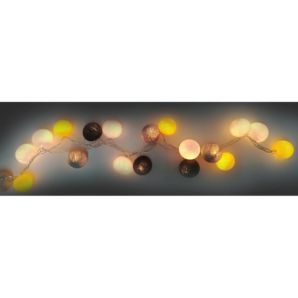 Έτοιμη Διακοσμητική Γιρλάντα Beelights Με Φωτάκια Σε Χρωματισμούς Lemonfresh