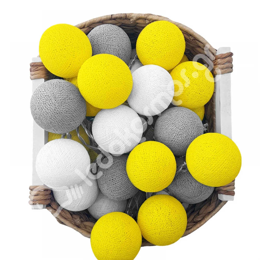 Έτοιμη Διακοσμητική Γιρλάντα Beelights Με Φωτάκια Σε Χρωματισμούς Lemonfresh