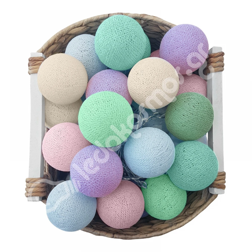 Έτοιμη Διακοσμητική Γιρλάντα Beelights Με Φωτάκια Σε Χρωματισμούς Pastel DIMMABLE