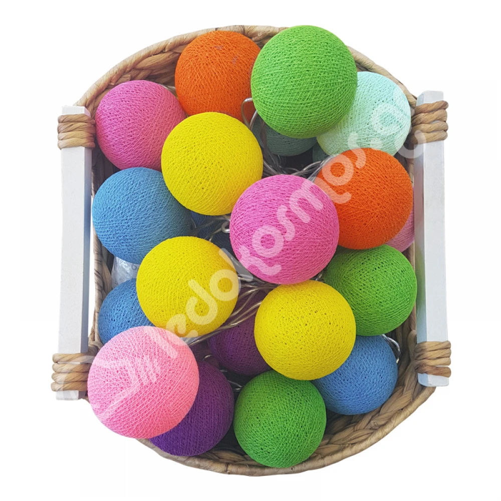  Έτοιμη Διακοσμητική Γιρλάντα Beelights Με Φωτάκια Σε Ένα Πολύχρωμο Συνδυασμό