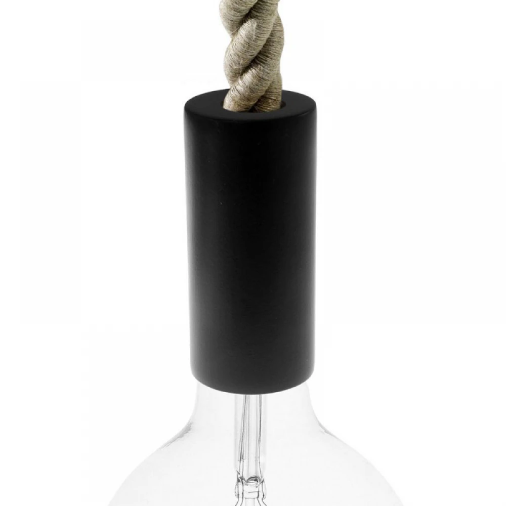 Μαύρο Ξύλινο Ντουί Ε27 Για Τριχιά Σε Τρία Μεγέθη Creative Cables