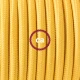 Υφασμάτινο Καλώδιο Κίτρινο Στρόγγυλο