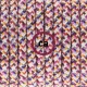 Υφασμάτινο Καλώδιο Στρόγγυλο RX00 Pixel Fuchsia