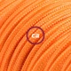 Υφασμάτινο Καλώδιο Πορτοκαλί Στρόγγυλο