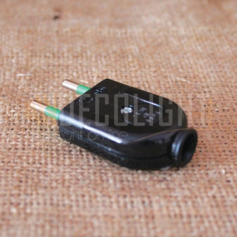 Διπολικό Φις Μαύρο 10Α IMQ Made in Italy Decolight
