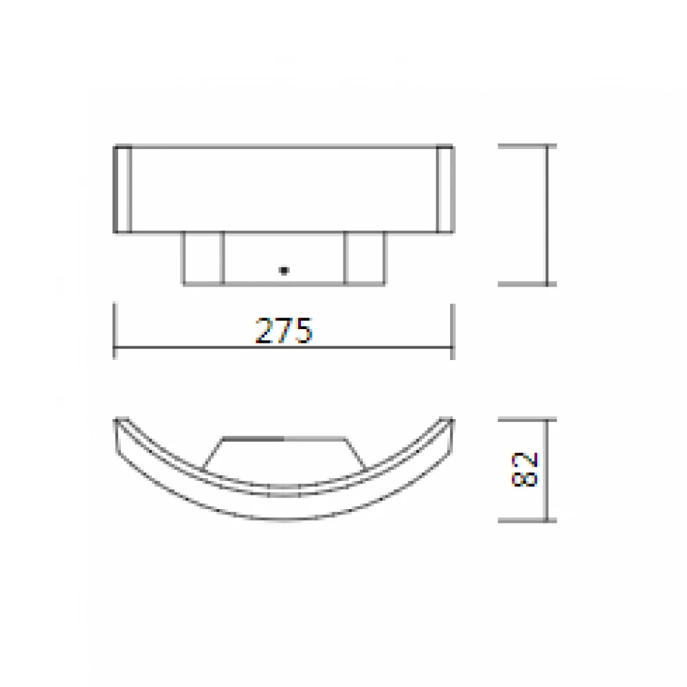 Αδιάβροχη LED Eveligh Απλίκα 6W Από Αλουμίνιο 45º 230V Σε Γκρι Χρώμα IP54 VISION Eurolamp