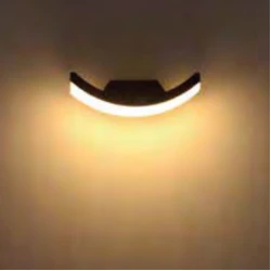 Αδιάβροχη LED Eveligh Απλίκα 6W Από Αλουμίνιο 45º 230V Σε Δύο Χρώματα IP54 VISION Eurolamp