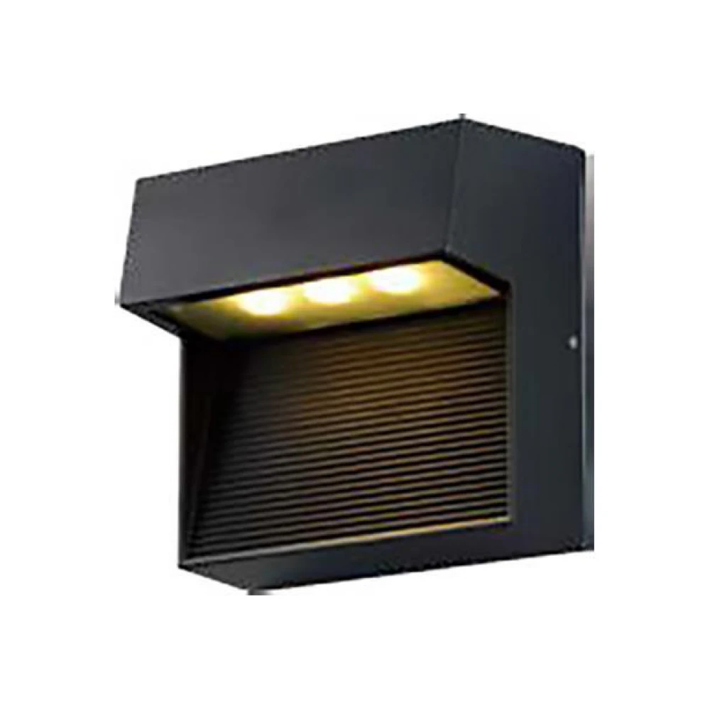 Αδιάβροχη LED CREE Απλίκα 7W Από Αλουμίνιο 30º 230V Σε Μαύρο Χρώμα IP54 FUSION Eurolamp