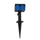 Διπλή Πρίζα Σούκο Καρφωτή Σε Μαύρο 1xE27 230V IP44 Eurolamp