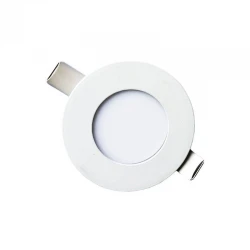 3W LED SMD Panel Slim Χωνευτό Φ85 120° Σε Λευκό Eurolamp Ουδέτερο Λευκό 4000K