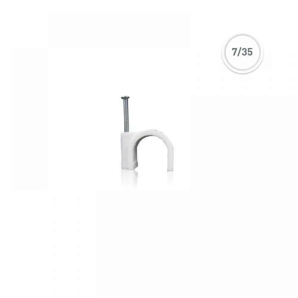 Στερεωτικά Καρφιά Ρόκα Ø7/35 ΜΜ ΛΕΥΚΟ 100 ΤΕΜ Eurolamp