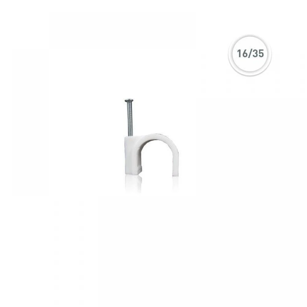 Στερεωτικά Καρφιά Ρόκα Ø16/35 ΜΜ ΛΕΥΚΟ 100 ΤΕΜ Eurolamp