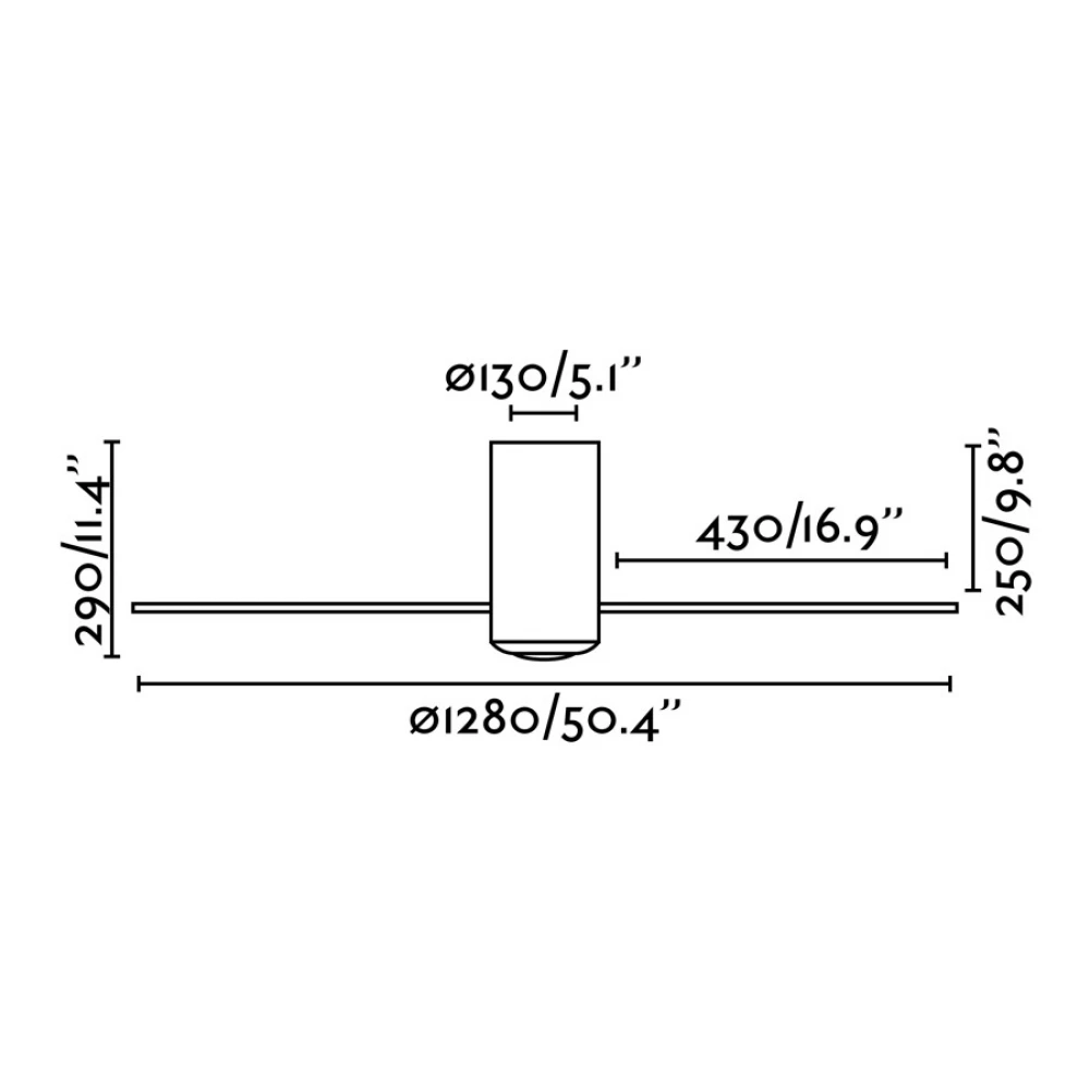 Ανεμιστήρας Με Ατσάλινο DC Μοτέρ Και Λεπίδες Από PC Μαύρο MINI TUBE FAN FARO