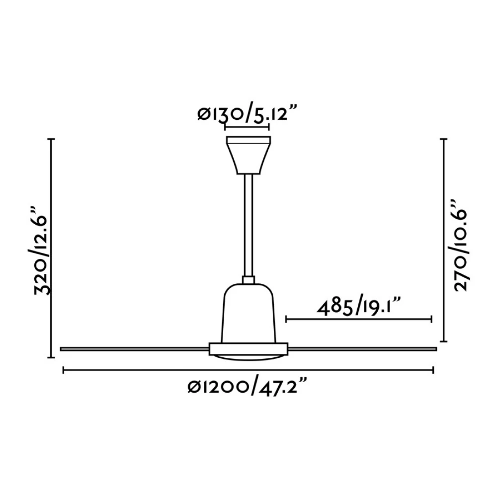 Ανεμιστήρας Με Ατσάλινο Μοτέρ Και Μεταλλικές Λεπίδες ECO INDUS FARO
