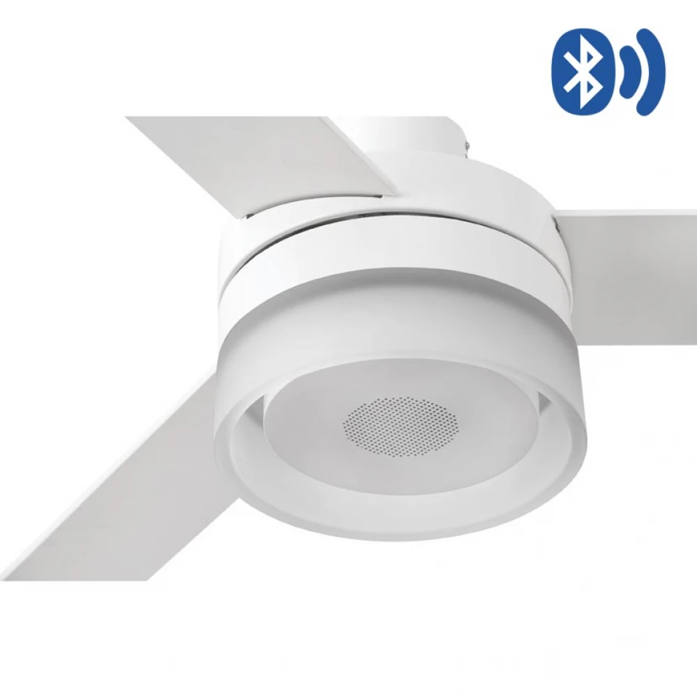 Ανεμιστήρας Με Bluetooth Ηχείο Με Ατσάλινο Μοτέρ Και MDF Λεπίδες LED 12W ICE LED SPEAKER FARO