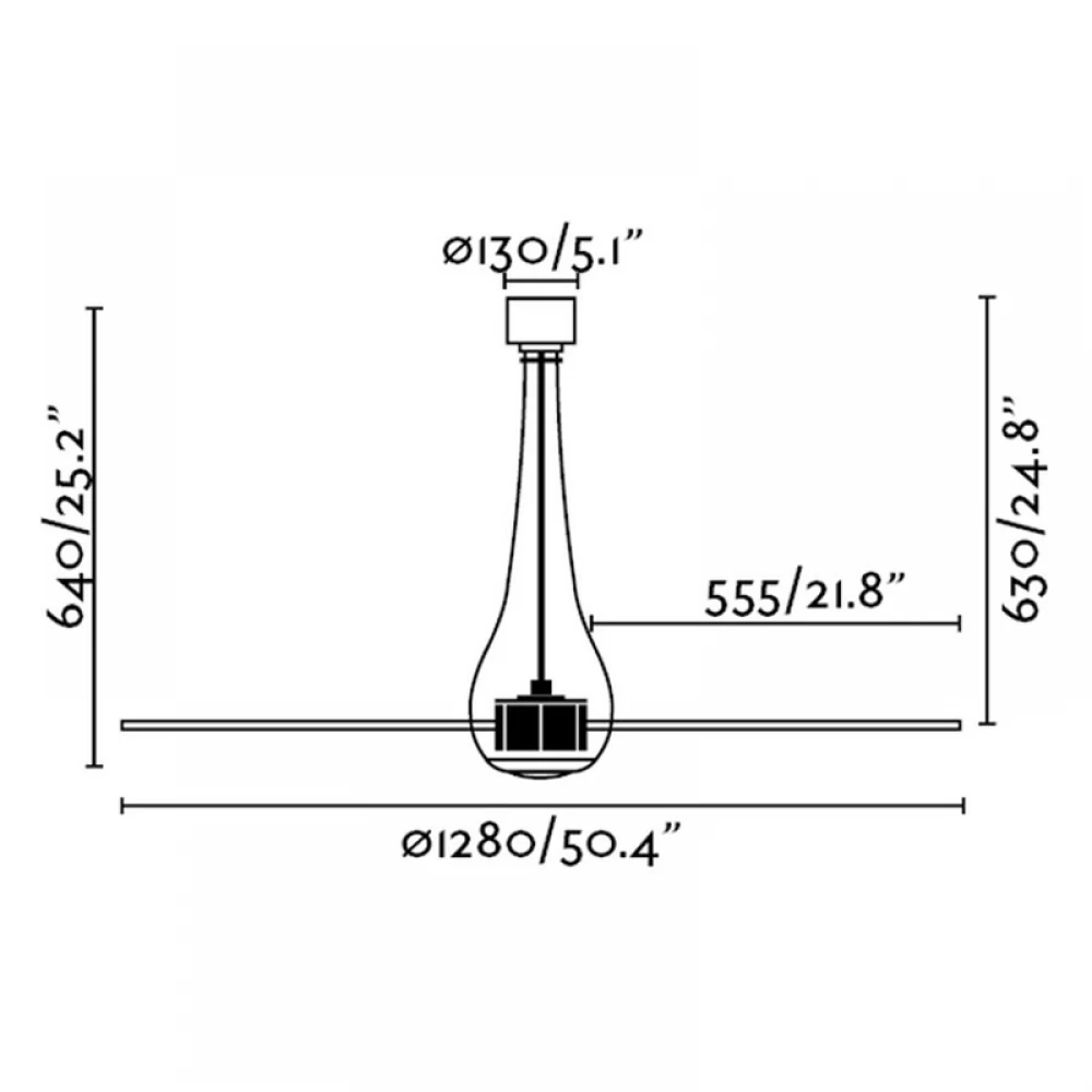 Ανεμιστήρας Με Ατσάλινο DC Μοτέρ Και Λεπίδες Από PC IP20 ETERFAN FARO