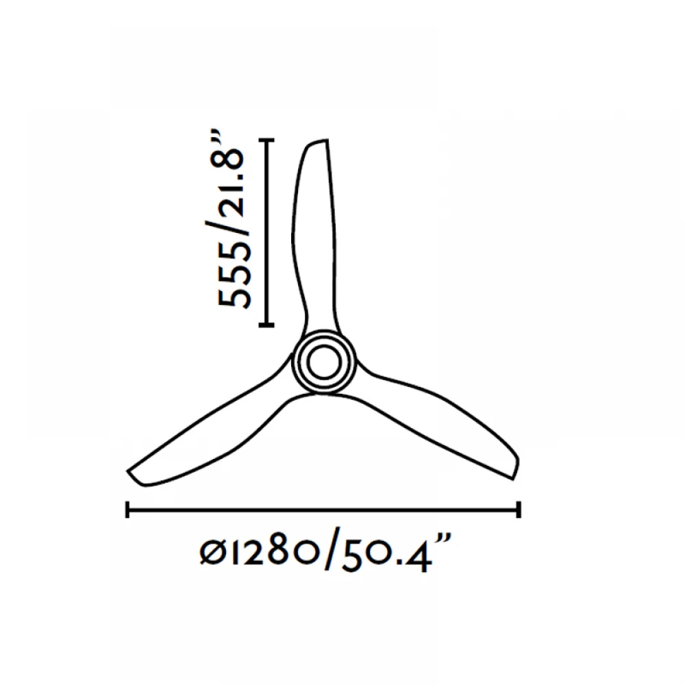 Ανεμιστήρας Με Ατσάλινο DC Μοτέρ Και Λεπίδες Από PC IP20 ETERFAN FARO