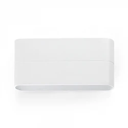 LED Εξωτερική Απλίκα 12W Αλουμινίου Σε Λευκό Χρώμα ADAY FARO