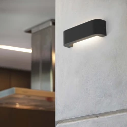 LED Εξωτερικό Επιτοίχιο Φωτιστικό 6W Αλουμινίου Με Γυάλινο Οπάλ Διαχύτη BRACKET FARO