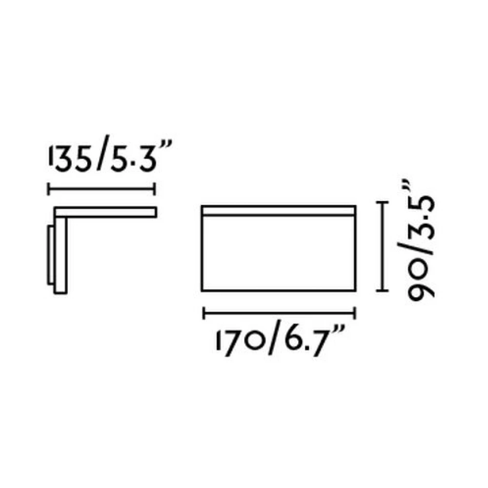 LED Εξωτερική Απλίκα 6W SMD Αλουμίνιο Με Οπάλ Διαχύτη ELE FARO