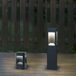 LED Εξωτερικό Φωτιστικό Κολωνάκι 8W SMD Αλουμινίου Με Οπάλ Διαχύτη H:500 NAYA FARO