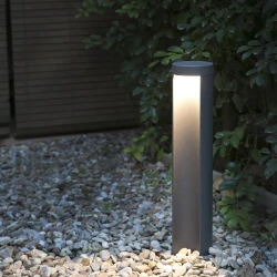 LED Εξωτερικό Φωτιστικό Κολωνάκι 7W COB Αλουμινίου Με Γυάλινο Διαχύτη CHANDRA FARO