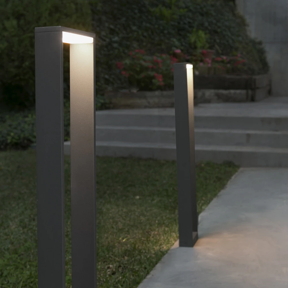 LED Φωτιστικό Κολωνάκι 8W Αλουμινίου Με Οπάλ Κάλυμμα Εξωτερικού Χώρου H800 ALP FARO