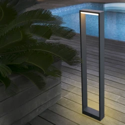 LED Φωτιστικό Κολωνάκι 8W Αλουμινίου Με Οπάλ Κάλυμμα Εξωτερικού Χώρου H800 ALP FARO