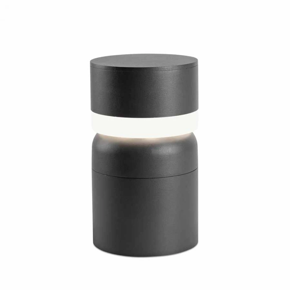 LED Εξωτερικό Φωτιστικό Κολωνάκι 6W SMD Αλουμινίου Με Οπάλ Διαχύτη SETE FARO - Φωτιστικό κολωνάκι με μοντέρνο στυλ για φωτισμό εξωτερικών χώρων, κατασκευασμένο από χυτό αλουμίνιο και οπάλ PC διαχύτη.LED Εξωτερικό Φωτιστικό Κολωνάκι 6W SMD Αλουμινίου Με Οπ