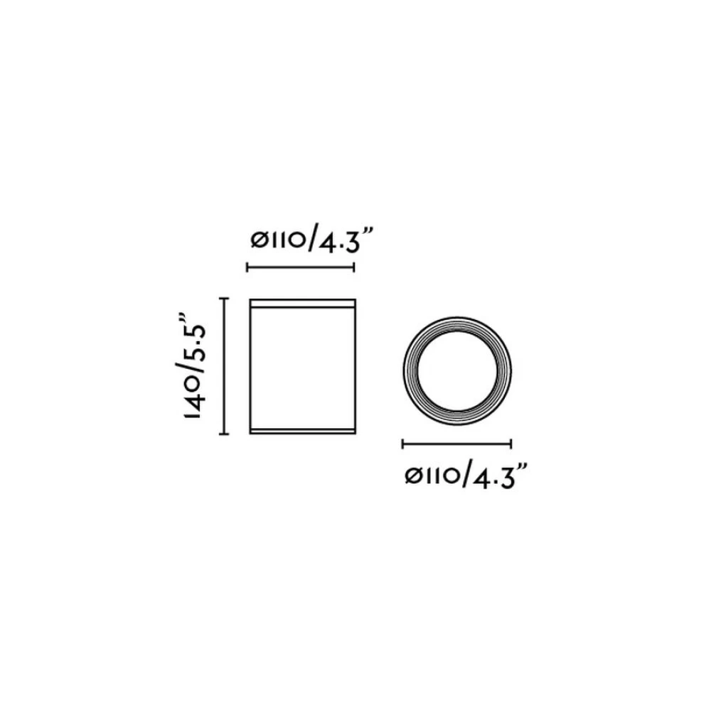 Πλαφονιέρα Οροφής Στεγανή Από Αλουμίνιο Σε Ανθρακί Χρώμα IP44 Tasa FARO