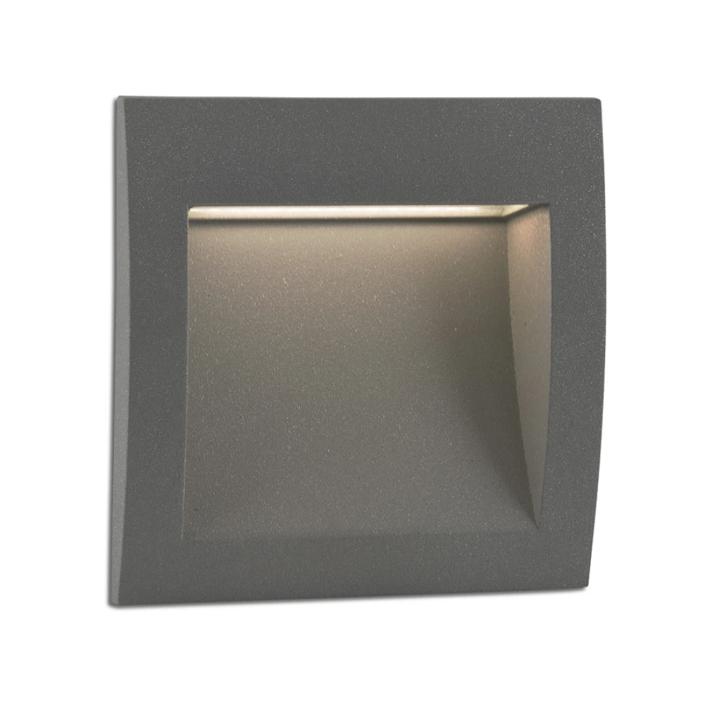 LED Εξωτερικό Χωνευτό Φωτιστικό Τοίχου 1W SMD Αλουμινίου SEDNA FARO
