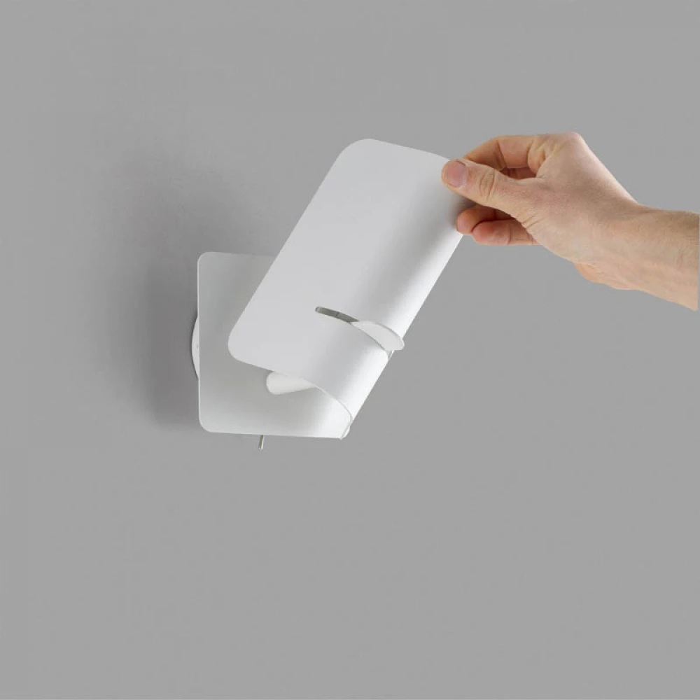 Μεταλλικό Επίτοιχο Φωτιστικό Σε Λευκό Χρώμα 1xE27 SMILE FARO