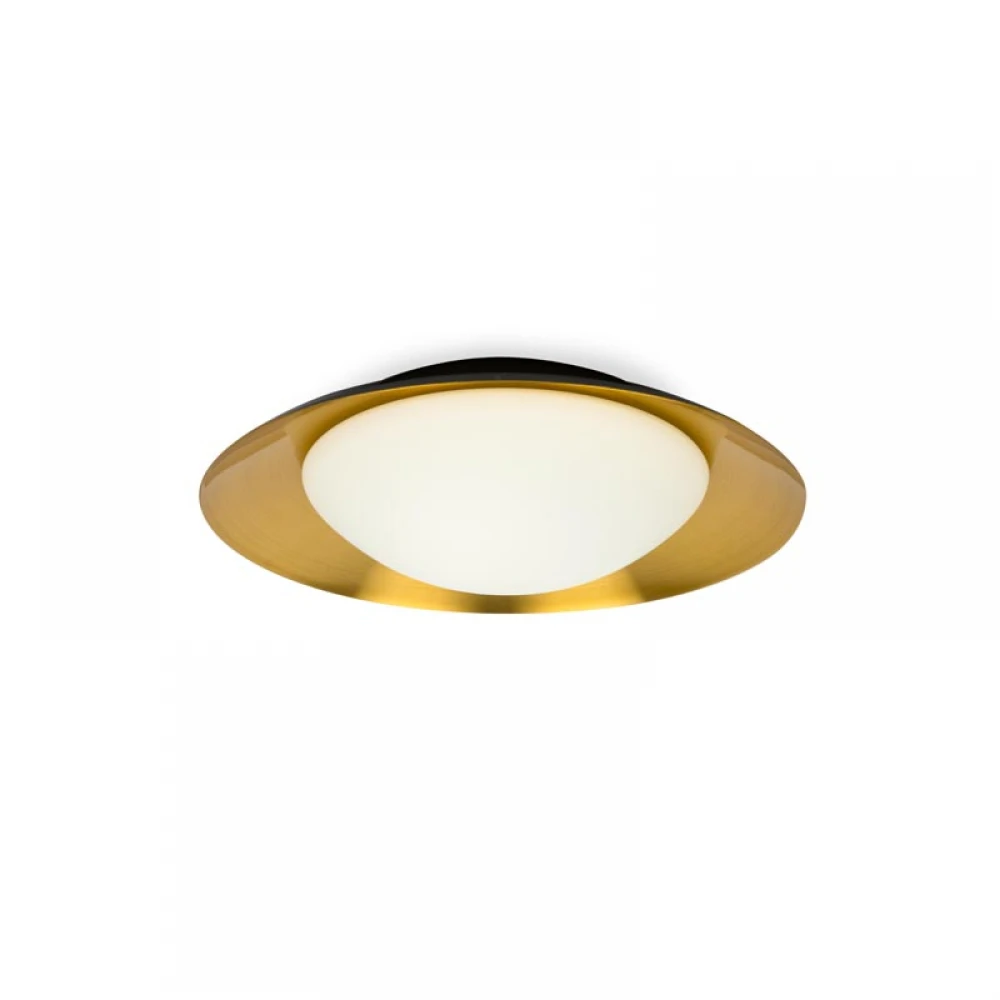 LED Μεταλλικό Φωτιστικό Οροφής 15W Σε Μαύρο-Χάλκινο Χρώμα Ø390 1xG9 SIDE FARO