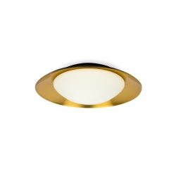 LED Μεταλλικό Φωτιστικό Οροφής 15W Σε Μαύρο-Χάλκινο Χρώμα Ø390 1xG9 SIDE FARO