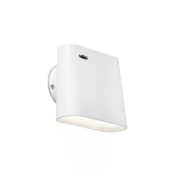 LED Μοντέρνα Μεταλλική Απλίκα 6W Λευκή Aurea FARO