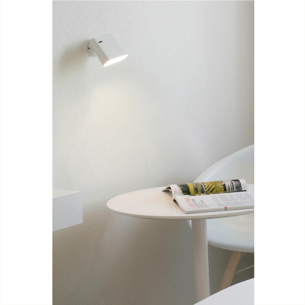 LED Μοντέρνα Μεταλλική Απλίκα 6W Λευκή Aurea FARO