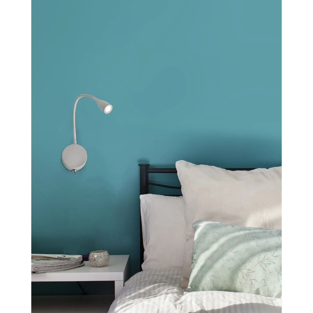 LED Επίτοιχο Φωτιστικό Αλουμινίου 3W 150Lm Σε Λευκό Χρώμα Loke FARO