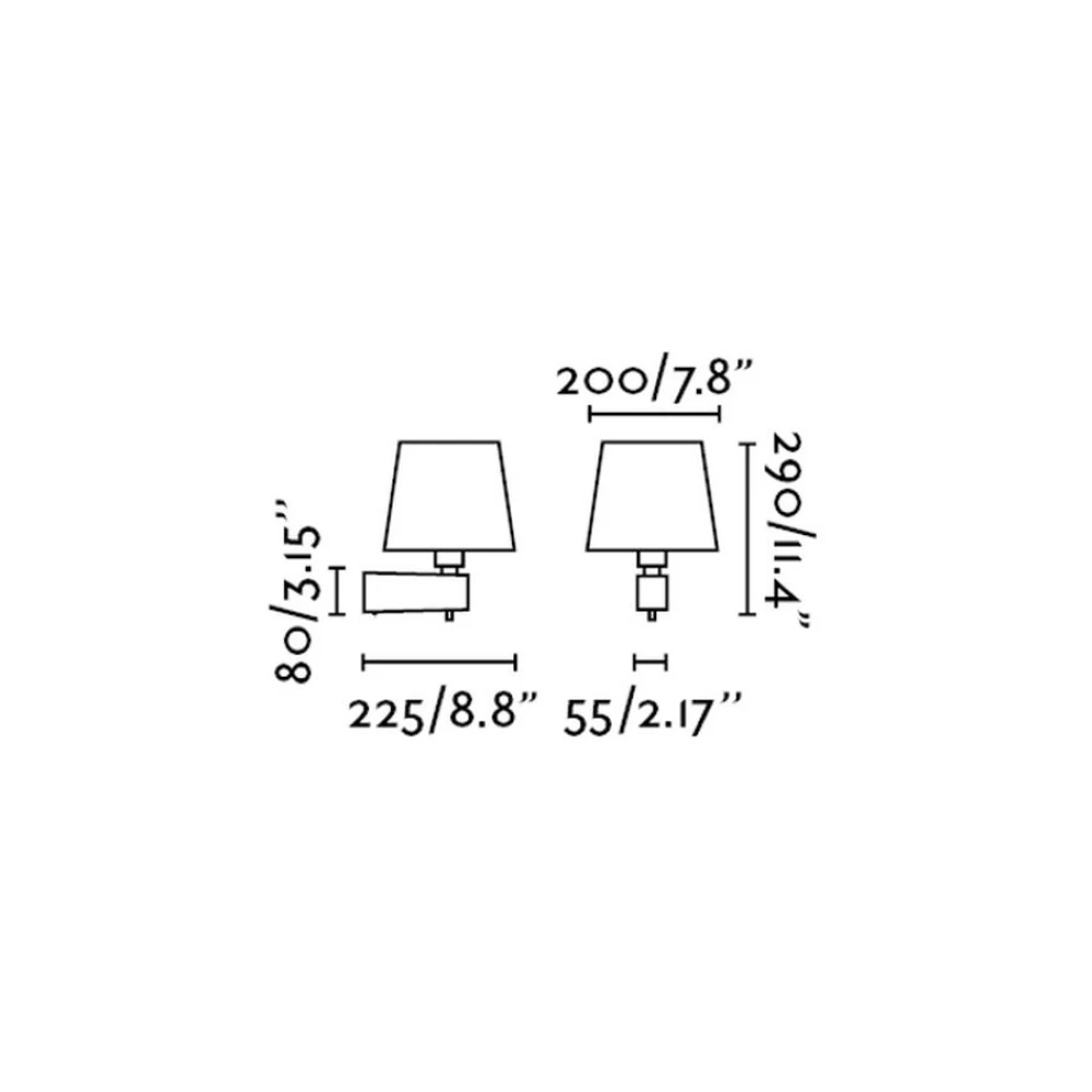 Απλίκα Με Νίκελ Ματ Βάση Και Με Υφασμάτινο Καπέλο Σε Μαύρο Χρώμα 1XE27 Room FARO