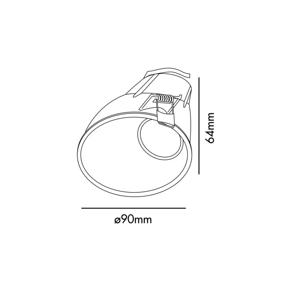 FRESH Λευκό wall washer GU10 FARO