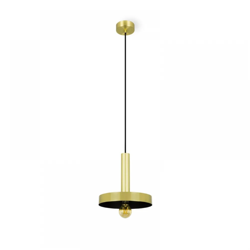 Κρεμαστό Φωτιστικό Αλουμινίου Σε Χρυσό Χρώμα 1xE27 WHIZZ FARO